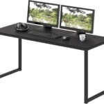 Engineered Wood Computer Desk for Office, Study Table for Study, Computer Desk for Work,Computer Table for Home, Rustic Brown_120x60x75 cm (Black)