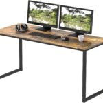 Computer Desk for Office, Study Table for Home, Modern Computer Desk for Work, Home Study and Writing Table,Wooden Desk, Rustic Brown_120x60x75 cm (Rustic Brown)